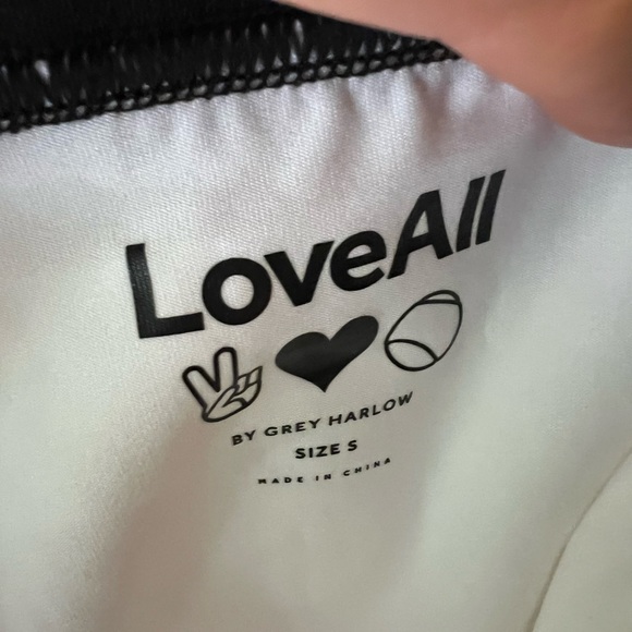 Heart Print Tennis Skirt Skort S SMALL - Picture 3 of 3